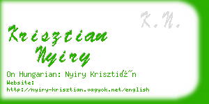 krisztian nyiry business card